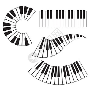 键盘钢琴矢量乐器它制作图案长笛音乐低音合成器派对收藏细绳麦克风喇叭娱乐图片