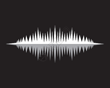 声波矢量图标插图设计立体声体积放大器展示频率嗓音俱乐部音乐酒吧录音机图片