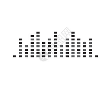 声波线声波矢量图标插图设计酒吧频率派对俱乐部波形音乐收音机录音机均衡器体积设计图片
