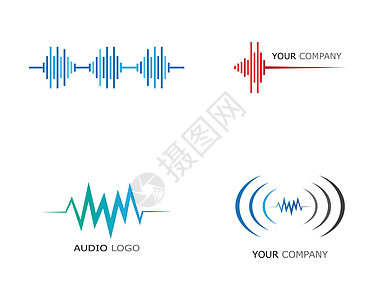 声波矢量图标插图设计放大器玩家嗓音艺术俱乐部体积墙纸歌曲音乐收音机图片