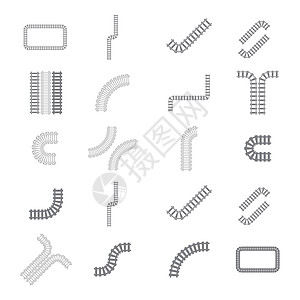 火车轨道矢量图标设计模板货物交通引擎旅行乘客路线车辆速度标识运输图片