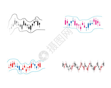 外汇市场矢量 ico白色蜡烛利润价格投资烛台图表商业货币酒吧图片