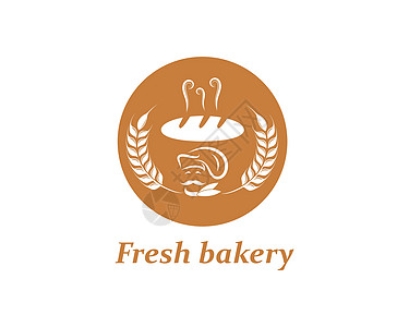 面包店徽标矢量图盘子巧克力早餐小吃蛋糕烘烤小麦厨师饮食派对图片