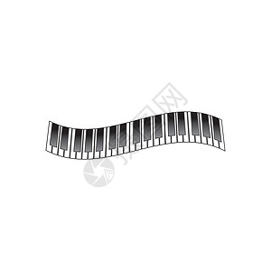 钢琴标志和符号矢量音乐家店铺乐器标签键盘学校笔记插图工作室歌曲图片