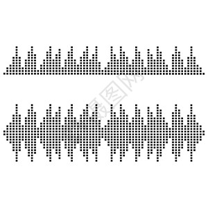 声波标志矢量 ico波形振动电子激光海浪均衡器旋律技术录音机音乐图片