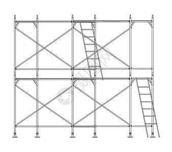 预制脚手架 正字法矢量工程建筑工具工作水平蓝图住房工人框架建筑学图片