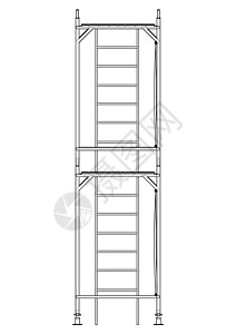 预制脚手架 正字法矢量工作管子职业工程住房工人安全工业草图工具图片