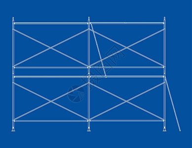 预制脚手架 正字法矢量工具草图绘画蓝图框架管道职业工业工作建筑学图片