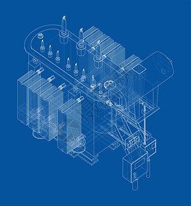 高压变压器 韦克托插图电压建造技术电缆生产绝缘子电气转换接线设计图片