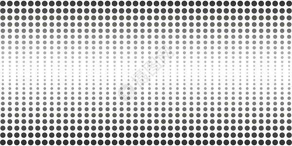抽象半色调点缀横幅 带圆点和圆圈的单色图案图片