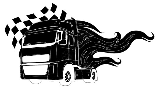 矢量卡车简单平面插画前面 vie物流插图商业货物服务引擎出租车驾驶车辆运输图片