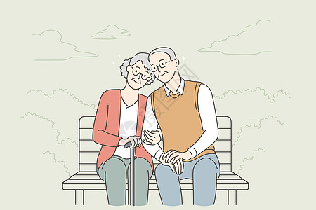 快乐的老年人生活方式概念图片