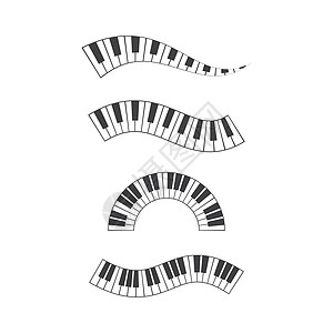 钢琴图标 vecto音乐会笔记艺术商业音乐贴纸钥匙娱乐工作室插图图片