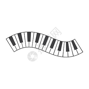 钢琴图标 vecto艺术键盘旋律店铺工作室娱乐钥匙音乐家贴纸爵士乐图片