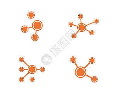 分子标志图标矢量设计标签女孩科学实验室艺术插图生物圆圈化学品女性图片