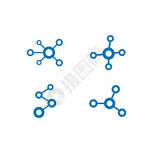 它制作图案分子标志矢量图标化学品标签生活化学原子艺术药品科学生物学创新图片