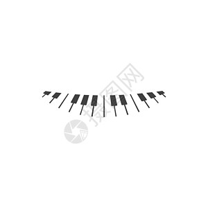钢琴标志 ico音乐音乐家商业钥匙笔记艺术贴纸插图旋律高音图片