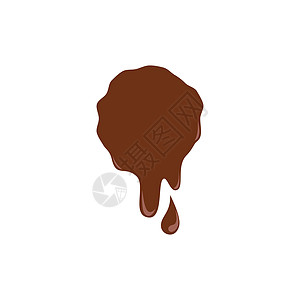 甜巧克力斑点牛奶咖啡店甜点液体菜单厨师插图食堂标签图片