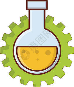 网络网页化学技术身份药品齿轮机器标识插图科学机械图片