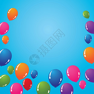 现实的气球它制作图案空气庆典周年惊喜生日纪念日狂欢喜悦礼物插图图片