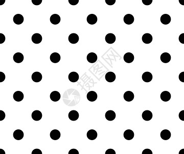 黑色和白色圆点图案抽象背景 vecto包装纺织品墙纸织物插图艺术蓝色打印剪贴簿圆圈图片
