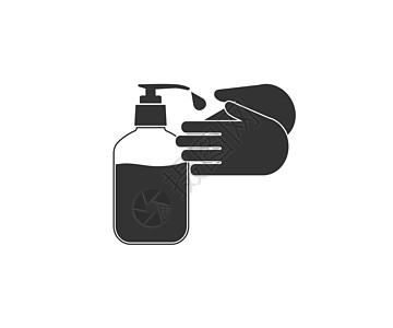 手 净化剂图标 矢量插图 平面设计消毒管子卫生身体预防龙头皮肤液体消毒剂凝胶图片