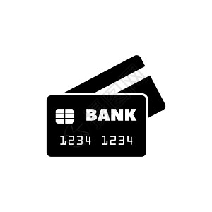 银行信用卡平面矢量 Ico金融店铺塑料贷款签证帐户借方报酬现金货币图片