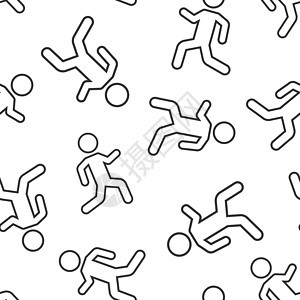运行人签名图标无缝图案背景 在孤立的白色背景上运行剪影矢量图 运动慢跑经营理念活动速度短跑男性运动员行动男人活力赛跑者竞赛图片