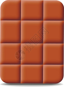 单元素巧克力 在 3d 中绘制插图图片