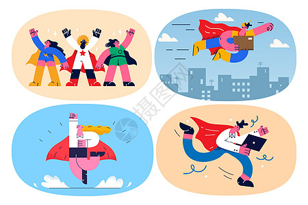 超级赛亚人作为超级英雄的一批送货员向客户运送包裹设计图片
