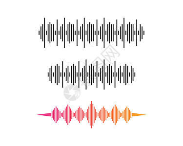 声音波标识标签模板矢量图标录音机技术艺术均衡器玩家酒吧立体声波形收音机俱乐部图片