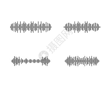 声音波标识标签模板矢量图标收音机插图体积频率录音机均衡器音乐墙纸俱乐部技术图片