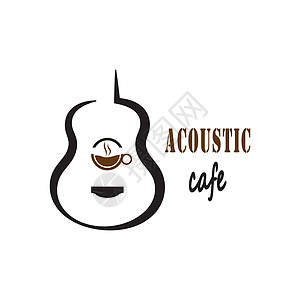 音乐咖啡馆徽标创意矢量图标标识杯子笔记创造力餐厅店铺咖啡酒吧插图食物图片