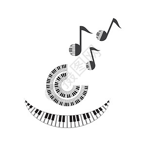 钢琴矢量图音乐会爵士乐音乐商业艺术笔记娱乐钥匙乐器贴纸图片