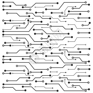 电路板线背景插图说明矢量概念图片