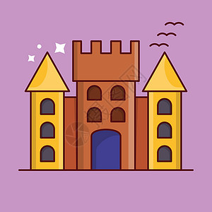 城堡公园艺术童话据点商业历史建筑学骑士王国插图图片