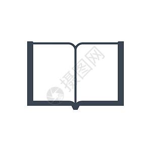 与图书相关的矢量 glyph 图标学习图书馆阅读文档书店白色笔记本杂志字典日记图片