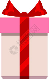 当前软件包图标 带有传统红弓的平板礼品盒设计图片