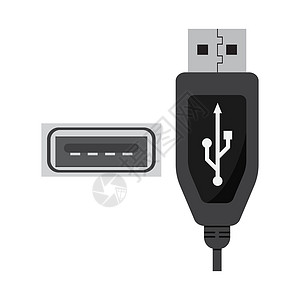 USB 数据传输标识电缆商业驾驶港口电脑硬件连接器记忆贮存公司图片