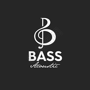 Bass 吉他音响 徽标溢价矢量图片