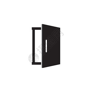 门窗口图标黑色建造出口概念方法建筑插图房间房子入口图片