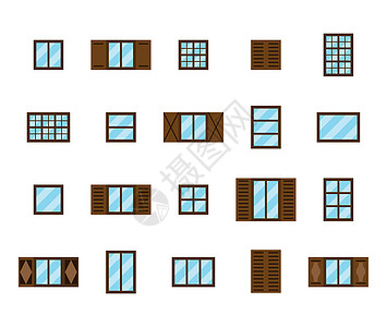 一套平板房子的窗户图片