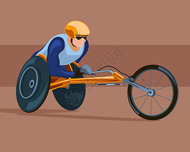 运动轮椅赛车图片