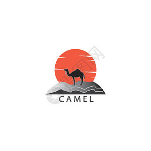 骆驼徽标艺术大篷车插图沙漠旅游日出野生动物哺乳动物太阳日落图片