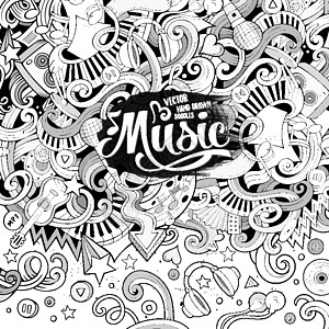 面条手绘卡通手工绘制的面条 音乐插图收音机旋律绘画岩石笔记钢琴流行音乐歌曲体积扬声器设计图片