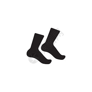 Socks 图标标志 无矢量设计织物黑色插图配件短袜条纹衣服棉布网络季节图片