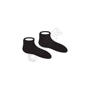 Socks 图标标志 无矢量设计衣服织物卡通片纺织品靴子棉布条纹假期插图服装图片