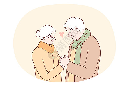 生活快乐 积极生活方式概念的老年夫妇老年人口家庭男性幸福卡通片女性闲暇祖母祖父微笑退休图片