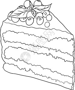 美味的甜点和甜点 甜点的彩色页食物庆典牛奶生日蛋糕饼干营养奶油假期盘子图片