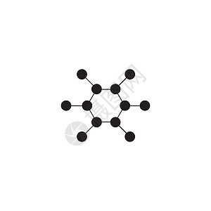 分子图标化学插图电子网络技术原子微生物学教育物理药品图片